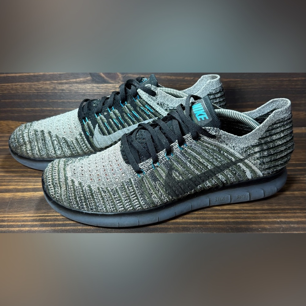 Nike Free Run Flyknit Men’s Size 11 Shoes Cargo Khaki Athletic Sneakers